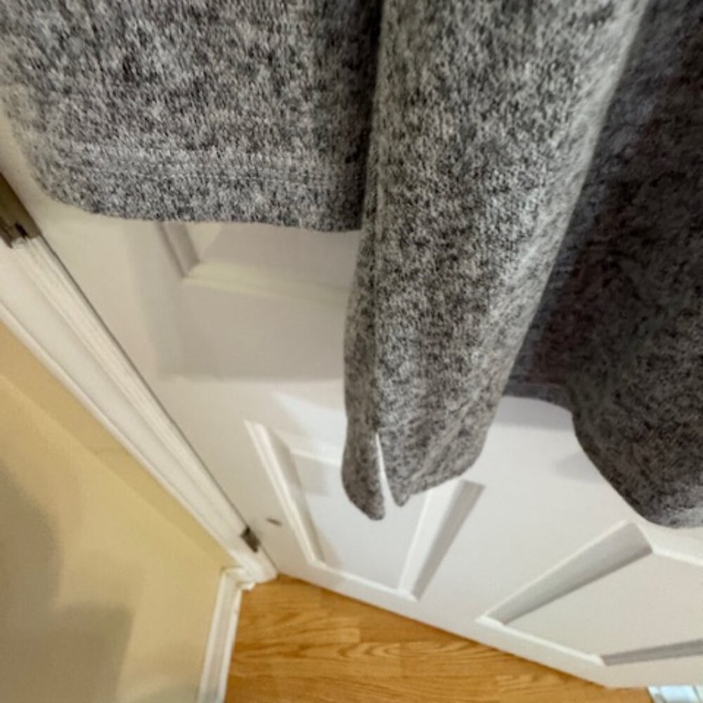 Rustic Thanksgiving Tunic Top - Boho Leopard Print Pumpkin Cozy Lounge Sweater M - Picture 2 of 9